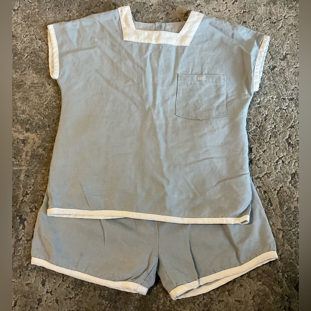Bace Blue and White Two-Piece Set